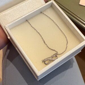 Elegant Silver Infinity Necklace